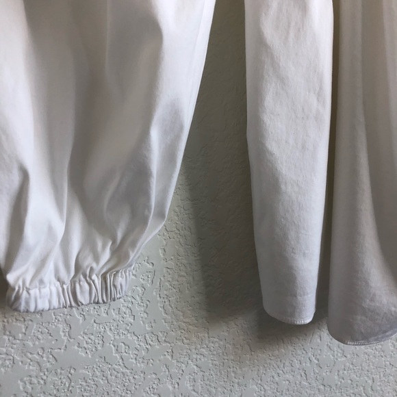 Milly Minis Oxford Cold-Shoulder Cotton Blouse Cri - Picture 5 of 8